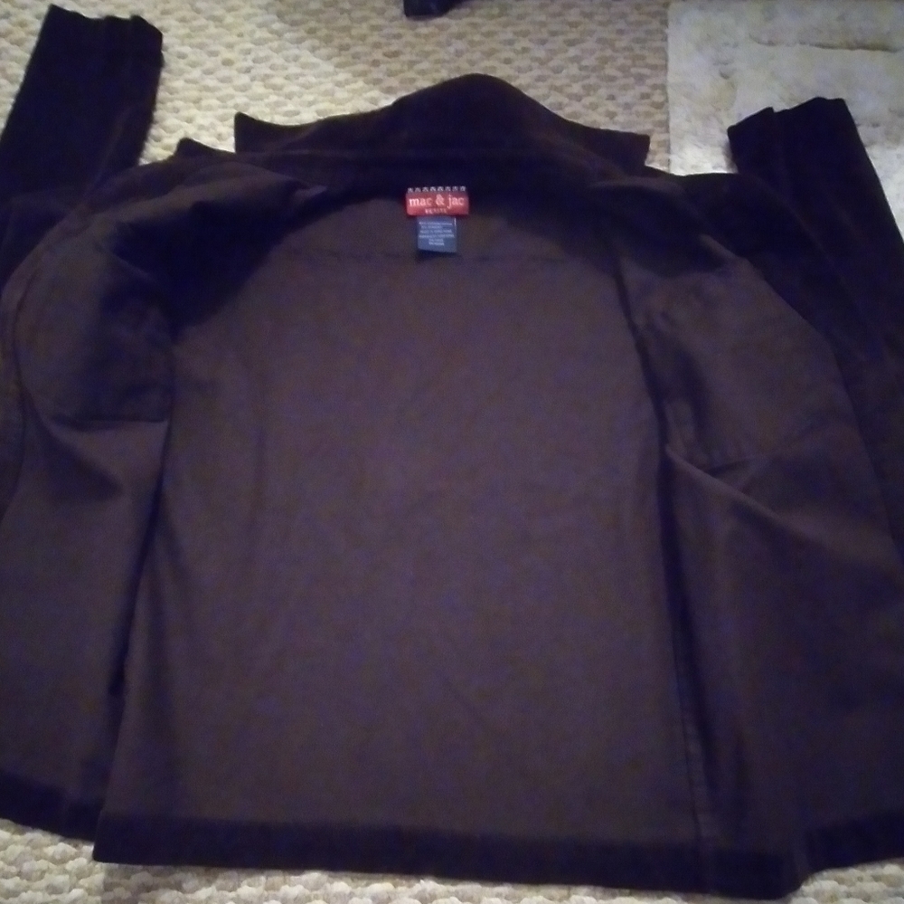 mac & jac brown button blazer - Picture 3 of 6